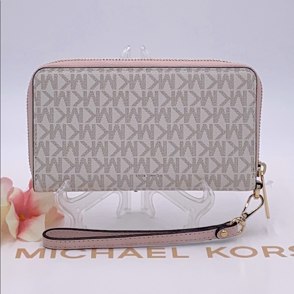 MICHAEL KORS LARGE FLAT MF PHONE CASE POWDER BLUSH - Picture 3 of 16
